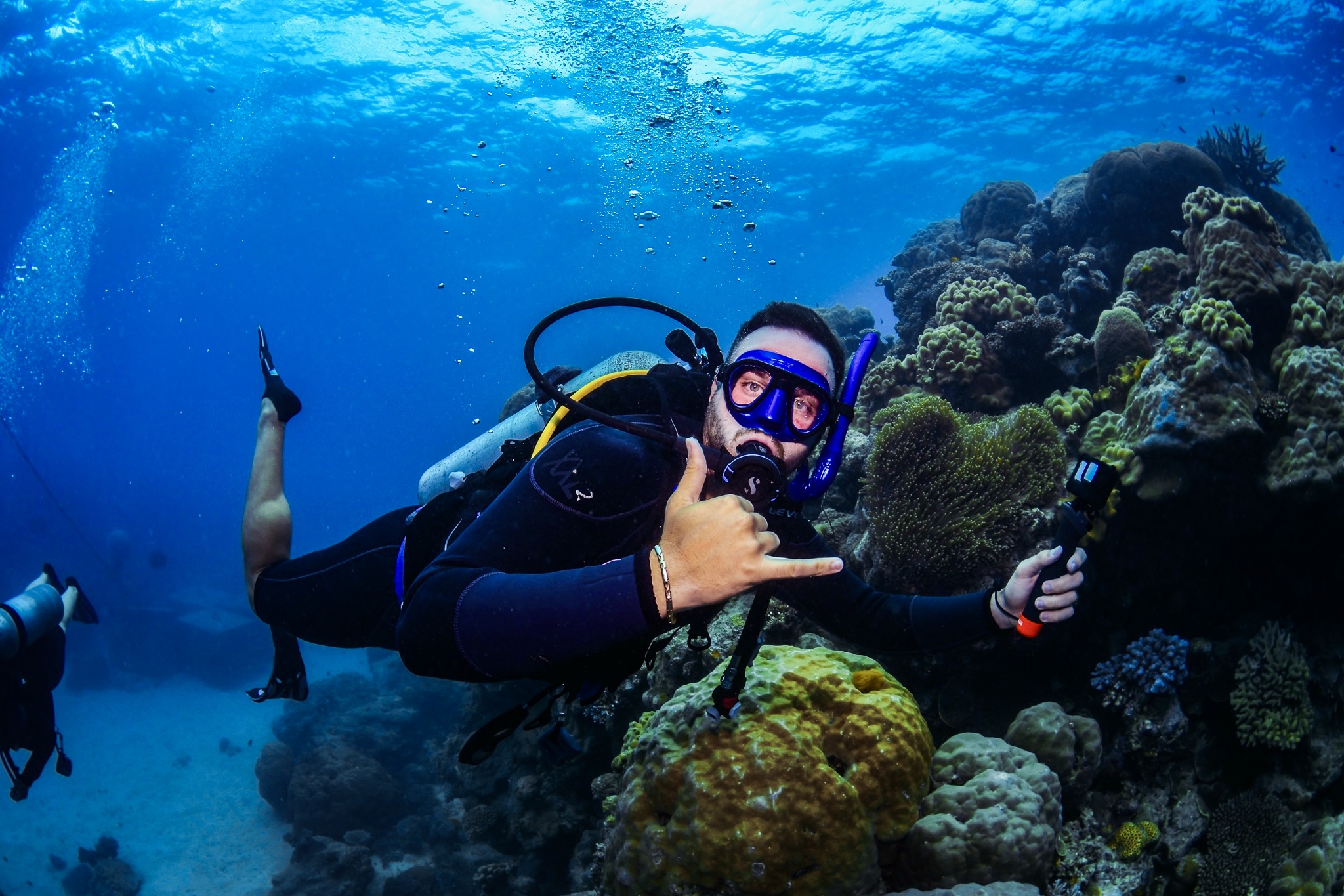 Underwater view of the Great Barrier Reef