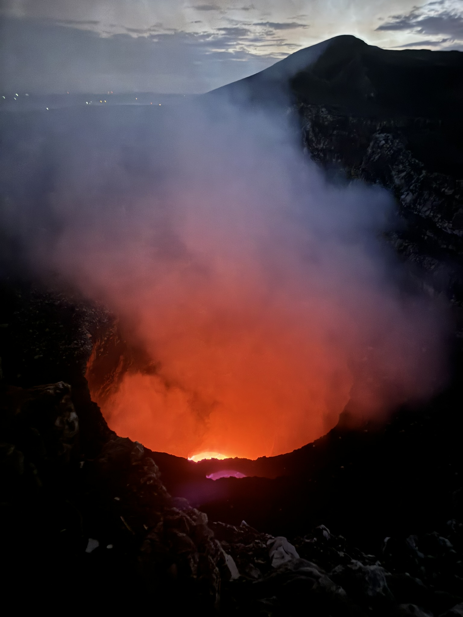 Volcanic terrain and soil-forming material