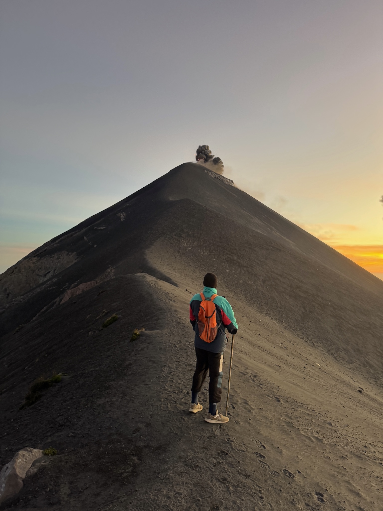 Guatemala volcano and surrounding landscape