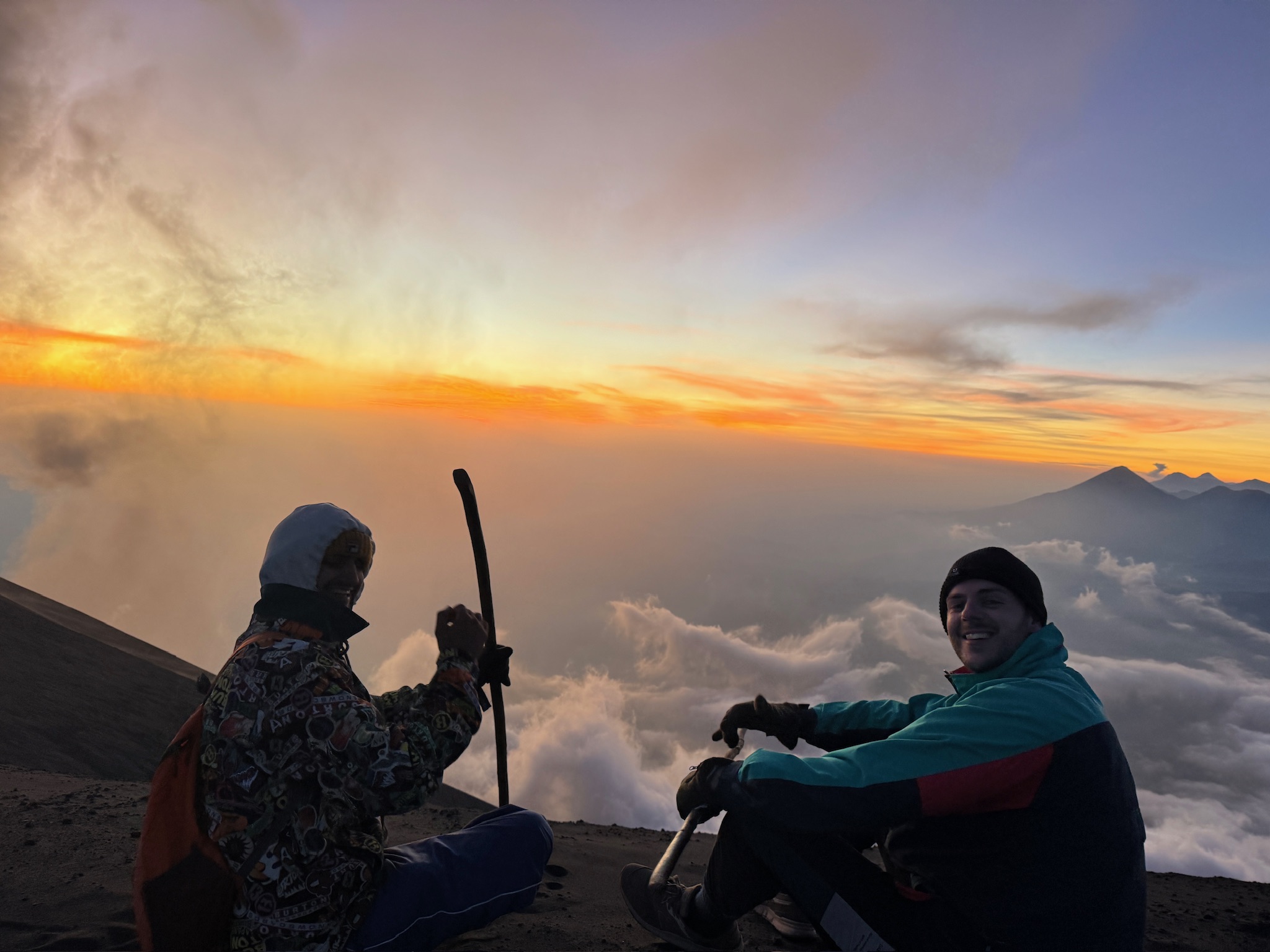 Active volcanic landscape in Guatemala